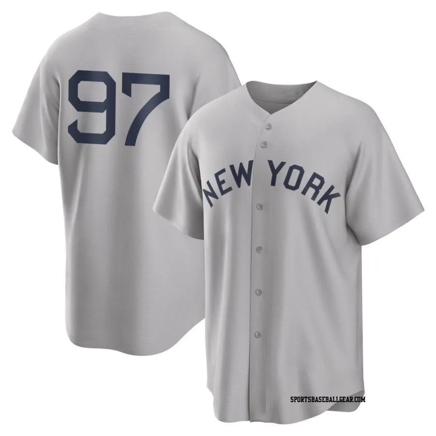Jesus Rodriguez Youth New York Yankees Gray Replica 2021 Field of Dreams Jersey