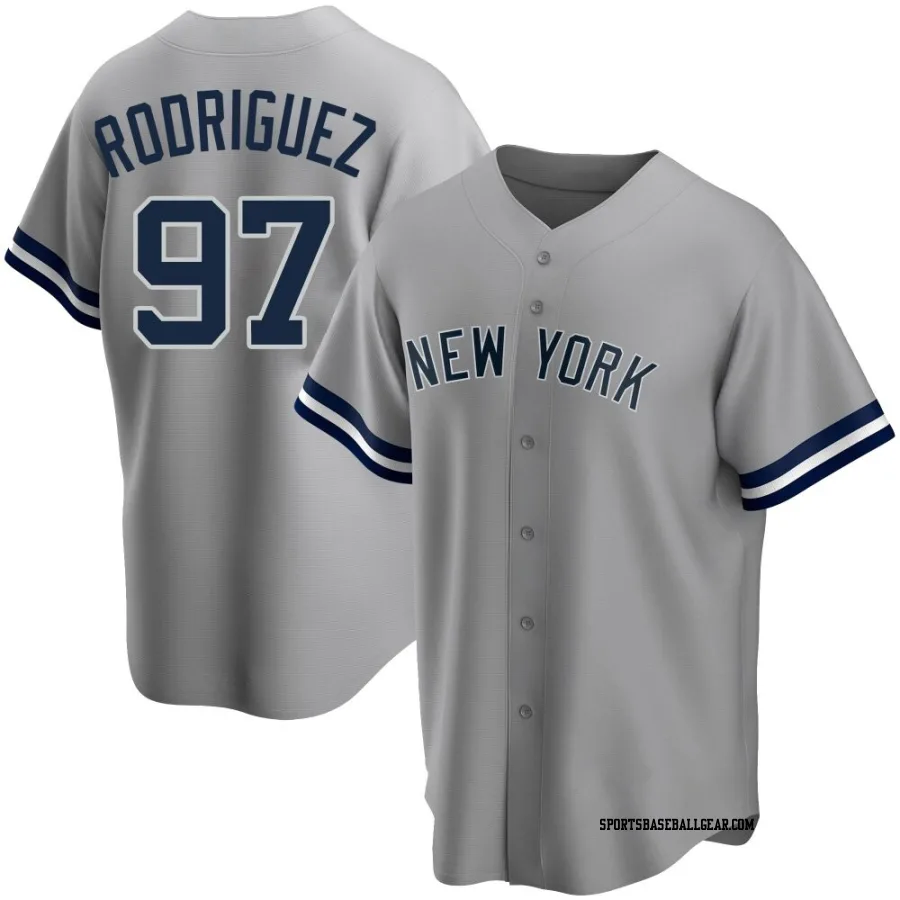 Jesus Rodriguez Youth New York Yankees Gray Replica Road Name Jersey