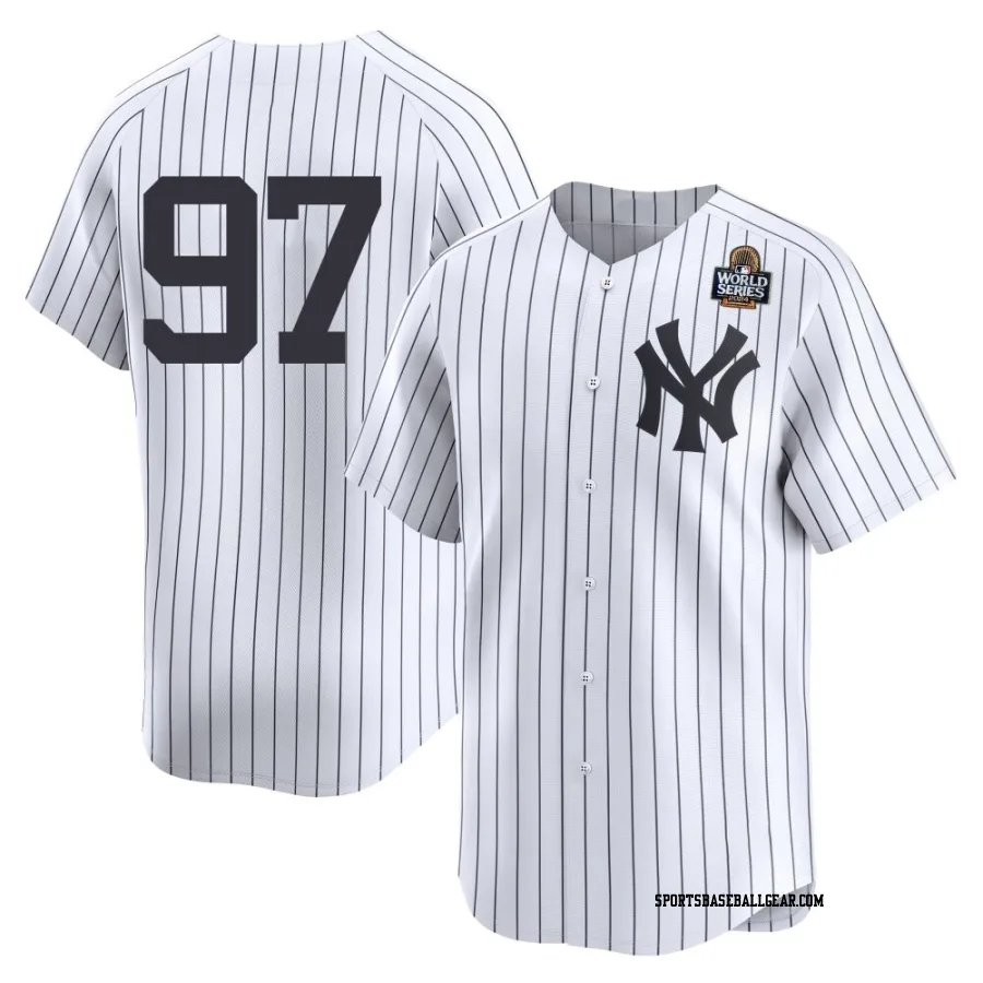 Jesus Rodriguez Youth New York Yankees White Limited Yankee Home 2nd 2024 World Series Jersey