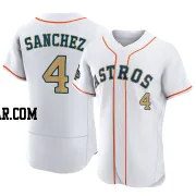 Jesus Sanchez Men's Houston Astros Gold Authentic White 2023 Collection Jersey