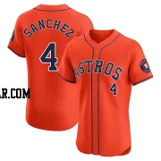 Jesus Sanchez Men's Houston Astros Orange Elite Alternate Vapor Premier Jersey