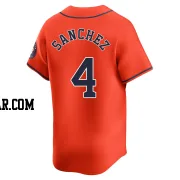 Jesus Sanchez Men's Houston Astros Orange Limited Alternate Jersey