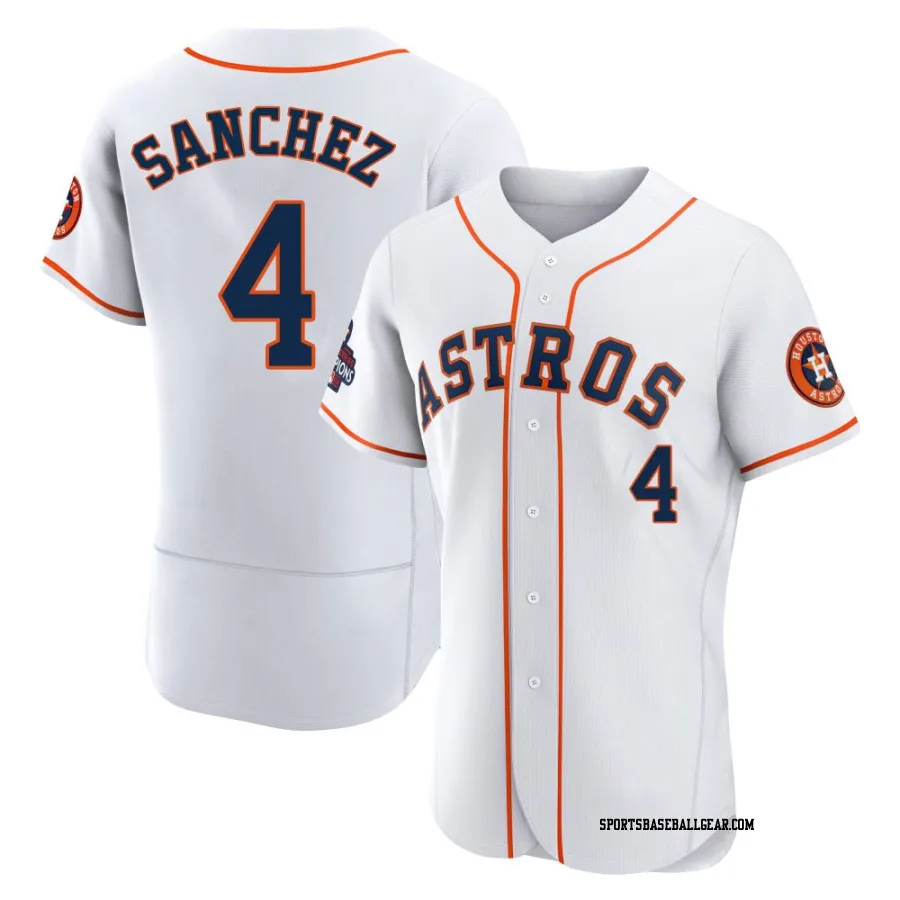 Jesus Sanchez Men's Houston Astros White Authentic 2022 World Series Champions Home Jersey