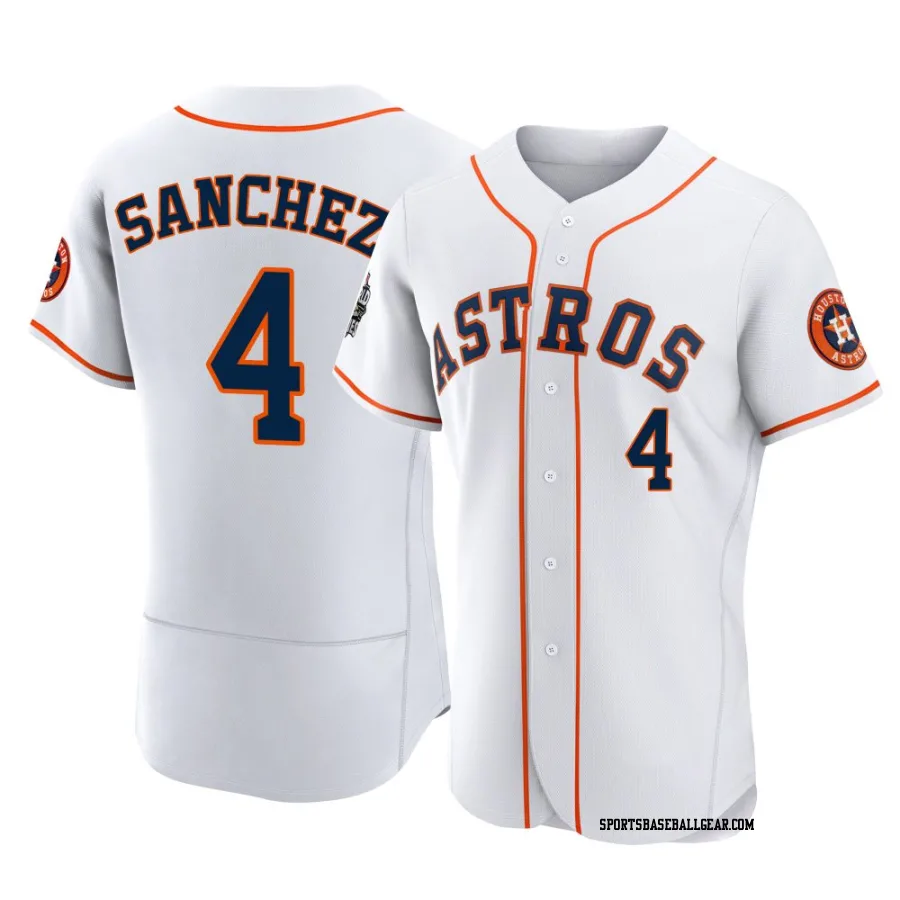 Jesus Sanchez Men's Houston Astros White Authentic 2022 World Series Home Jersey