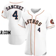Jesus Sanchez Men's Houston Astros White Authentic Home Jersey