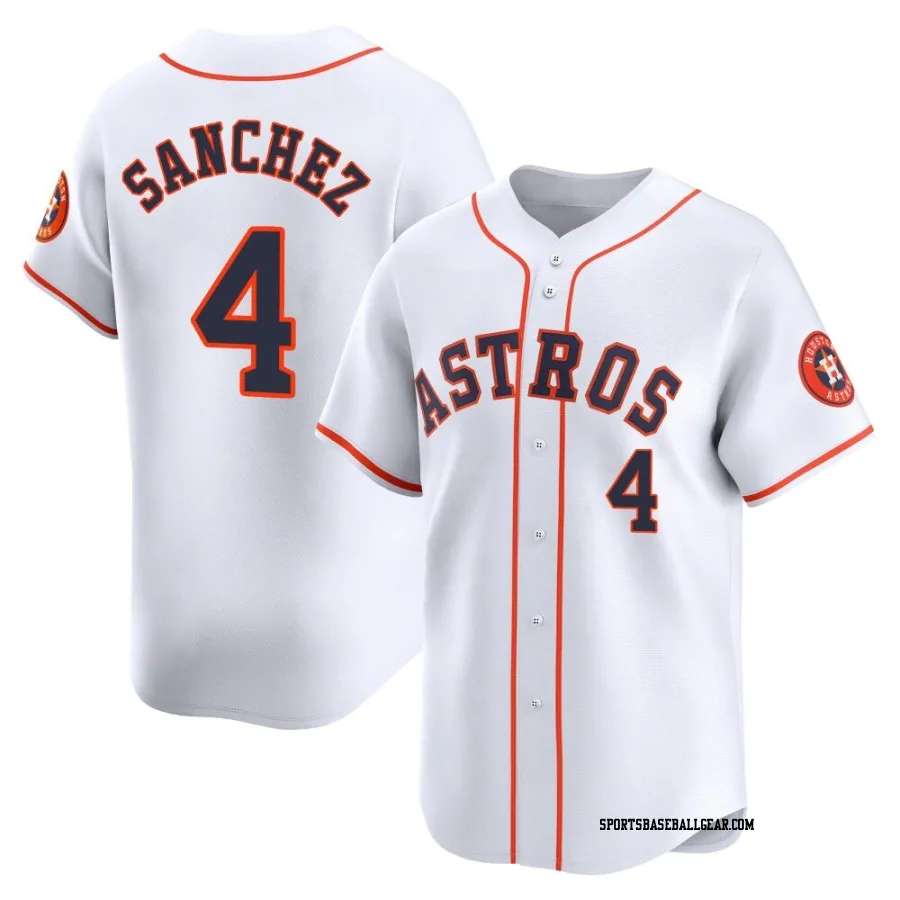 Jesus Sanchez Men's Houston Astros White Limited Home Jersey