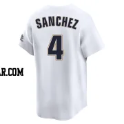 Jesus Sanchez Men's Houston Astros White Limited Throwback Cooperstown Collection Jersey