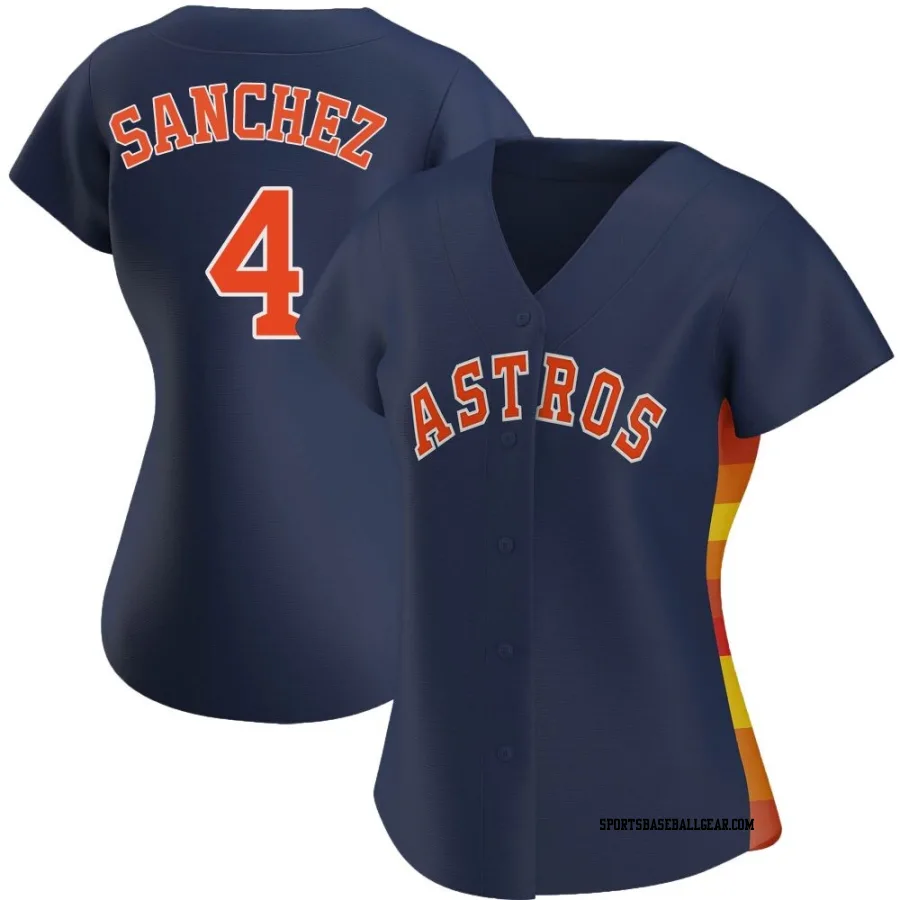 Jesus Sanchez Women's Houston Astros Navy Authentic Alternate Jersey