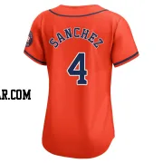 Jesus Sanchez Women's Houston Astros Orange Limited Alternate Jersey