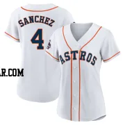Jesus Sanchez Women's Houston Astros White Replica 2022 World Series Champions Home Jersey