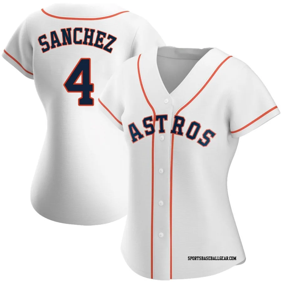 Jesus Sanchez Women's Houston Astros White Replica Home Jersey