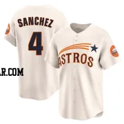 Jesus Sanchez Youth Houston Astros Cream Limited Throwback Cooperstown Collection Jersey