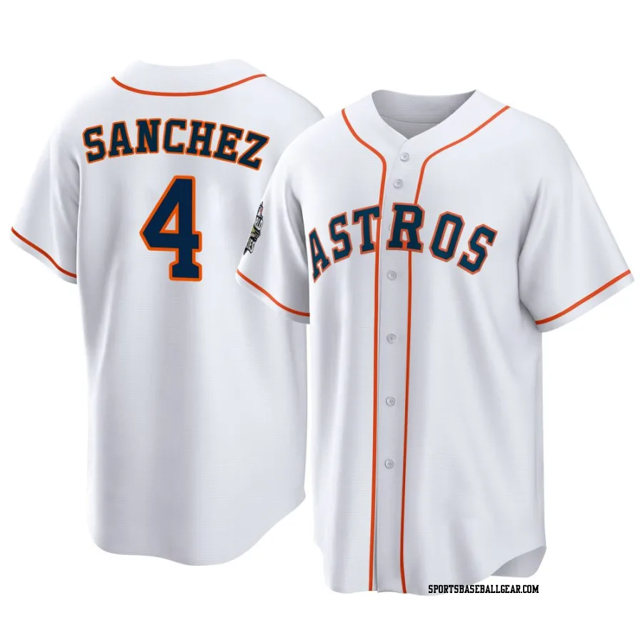 Jesus Sanchez Youth Houston Astros White Replica 2022 World Series Home Jersey
