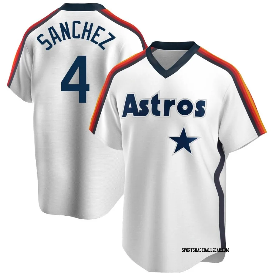 Jesus Sanchez Youth Houston Astros White Replica Home Cooperstown Collection Team Jersey