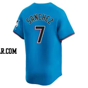 Jesus Sanchez Youth Miami Marlins Blue Limited Alternate Jersey