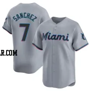 Jesus Sanchez Youth Miami Marlins Gray Limited Road Jersey