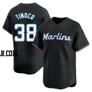 Jesus Tinoco Men's Miami Marlins Black Limited Alternate Jersey