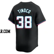Jesus Tinoco Men's Miami Marlins Black Limited Alternate Jersey