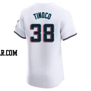 Jesus Tinoco Men's Miami Marlins White Elite Home Jersey