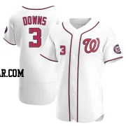 Jeter Downs Men's Washington Nationals White Authentic Home Jersey
