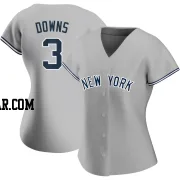 Jeter Downs Women's New York Yankees Gray Authentic Road Name Jersey