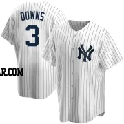 Jeter Downs Youth New York Yankees White Replica Home Jersey