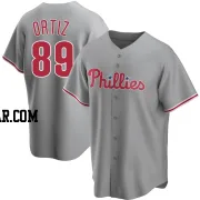 Jhailyn Ortiz Youth Philadelphia Phillies Gray Replica Road Jersey
