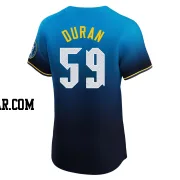Jhoan Duran Men's Philadelphia Phillies Blue Elite 2024 City Connect Jersey