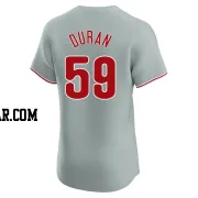 Jhoan Duran Men's Philadelphia Phillies Gray Elite Road Jersey