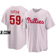 Jhoan Duran Youth Philadelphia Phillies White Replica 2022 World Series Home Jersey