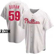 Jhoan Duran Youth Philadelphia Phillies White Replica Home Jersey