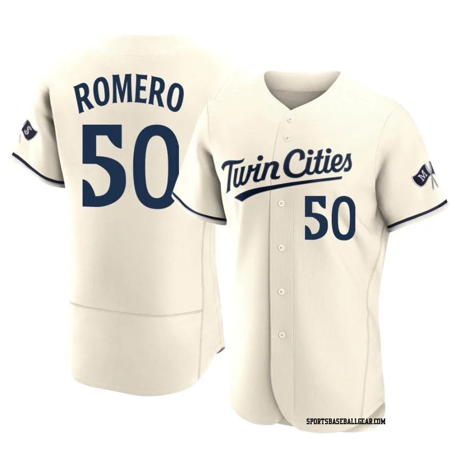 Jhon Romero Men's Minnesota Twins Cream Authentic Alternate 2023 Jersey