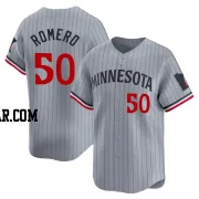 Jhon Romero Men's Minnesota Twins Gray Limited Road Jersey