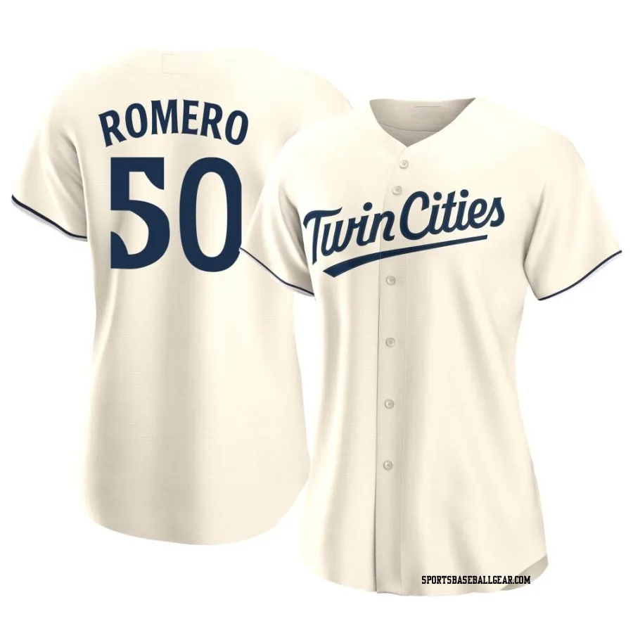 Jhon Romero Women's Minnesota Twins Cream Replica Alternate Jersey