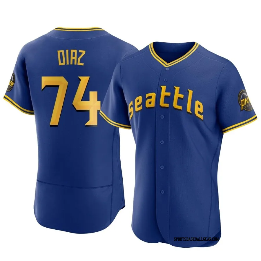 Jhonathan Diaz Men's Seattle Mariners Royal Authentic 2023 City Connect Jersey