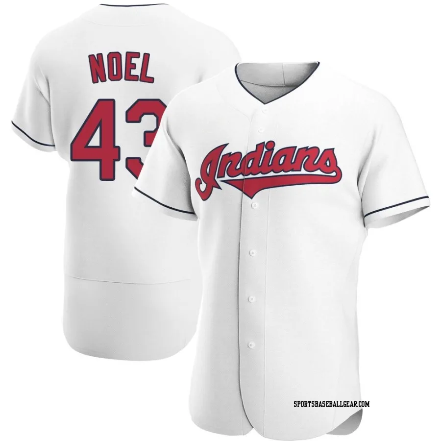 Jhonkensy Noel Men's Cleveland Guardians White Authentic Home Jersey