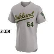 Jhonny Pereda Men's Oakland Athletics Gray Elite Road Jersey
