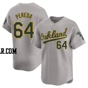 Jhonny Pereda Men's Oakland Athletics Gray Limited Away Jersey