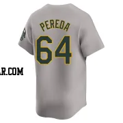 Jhonny Pereda Men's Oakland Athletics Gray Limited Away Jersey