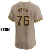 Jhony Brito Men's San Diego Padres Brown Elite Alternate Jersey