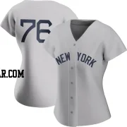 Jhony Brito Women's New York Yankees Gray Replica 2021 Field of Dreams Jersey