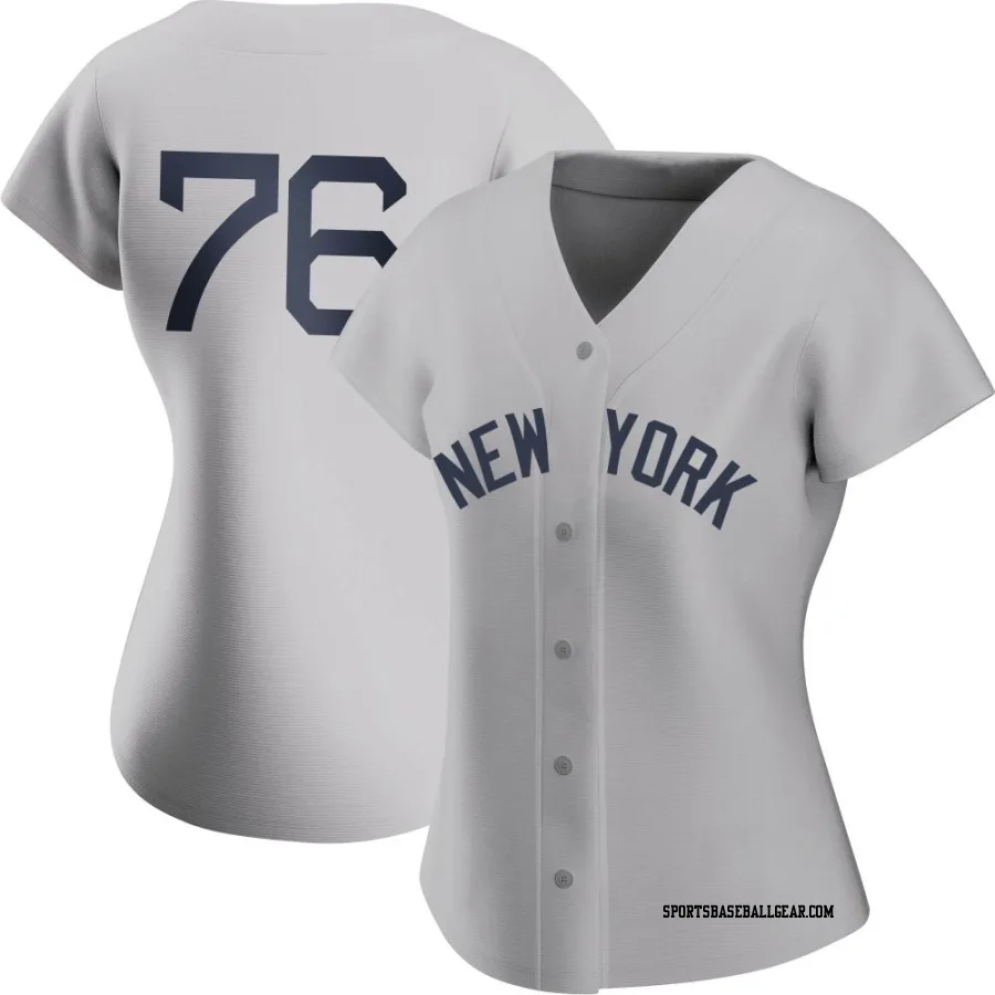 Jhony Brito Women's New York Yankees Gray Replica 2021 Field of Dreams Jersey