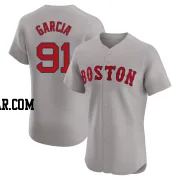 Jhostynxon Garcia Men's Boston Red Sox Gray Elite Road Jersey