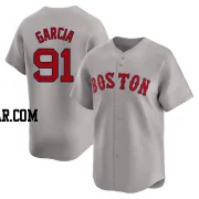 Jhostynxon Garcia Men's Boston Red Sox Gray Limited Away Jersey