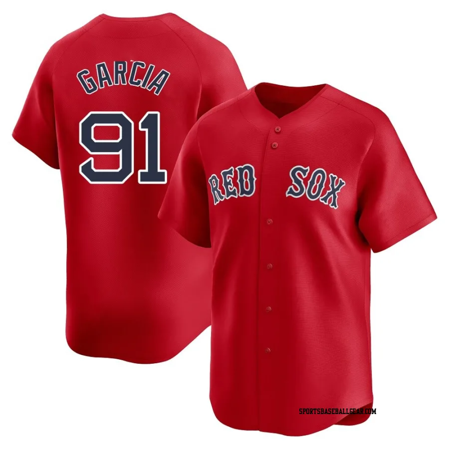 Jhostynxon Garcia Men's Boston Red Sox Red Limited Alternate Jersey