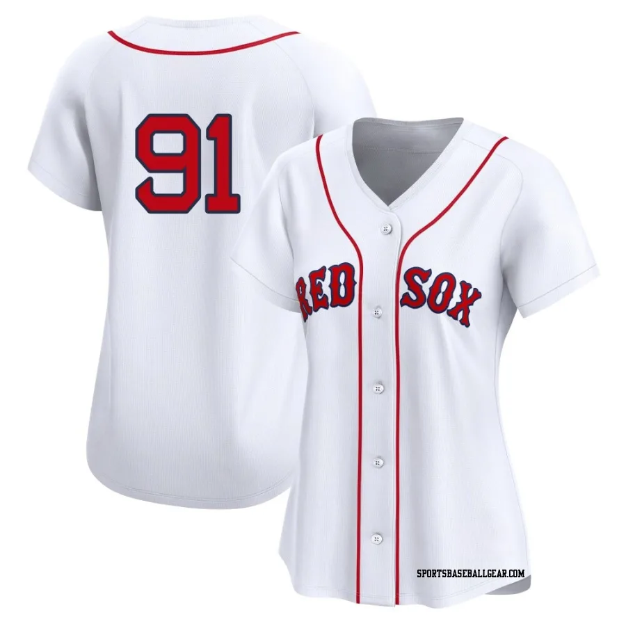 Jhostynxon Garcia Women's Boston Red Sox White Limited 2nd Home Jersey