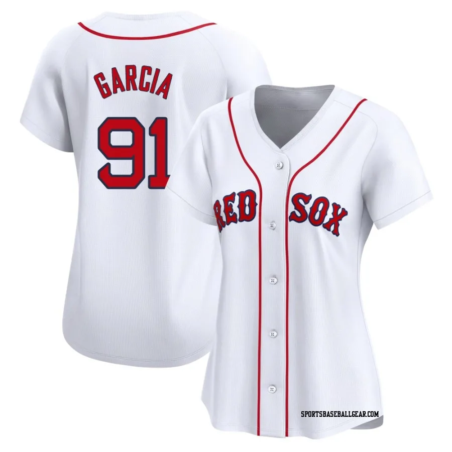 Jhostynxon Garcia Women's Boston Red Sox White Limited Home Jersey