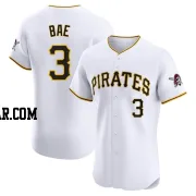 Ji Hwan Bae Men's Pittsburgh Pirates White Elite Home Jersey