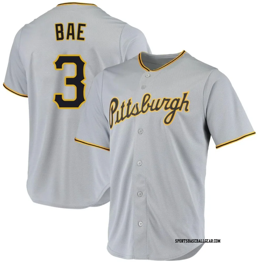 Ji Hwan Bae Youth Pittsburgh Pirates Gray Replica Road Jersey