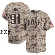 Ji Man Choi Men's San Diego Padres Camo Limited 2nd Alternate Jersey